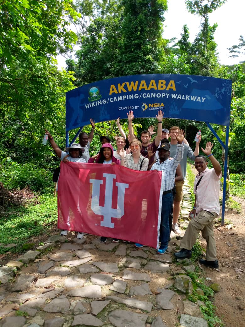 Person wearing a Culture and Health class 2022, faculty and students. 